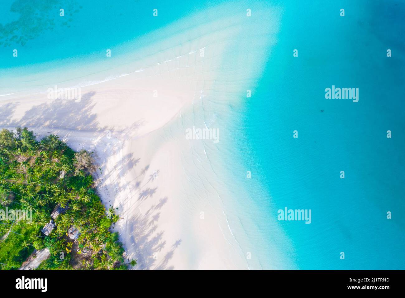Amazing nature background color of turquoise sea water and beautifully