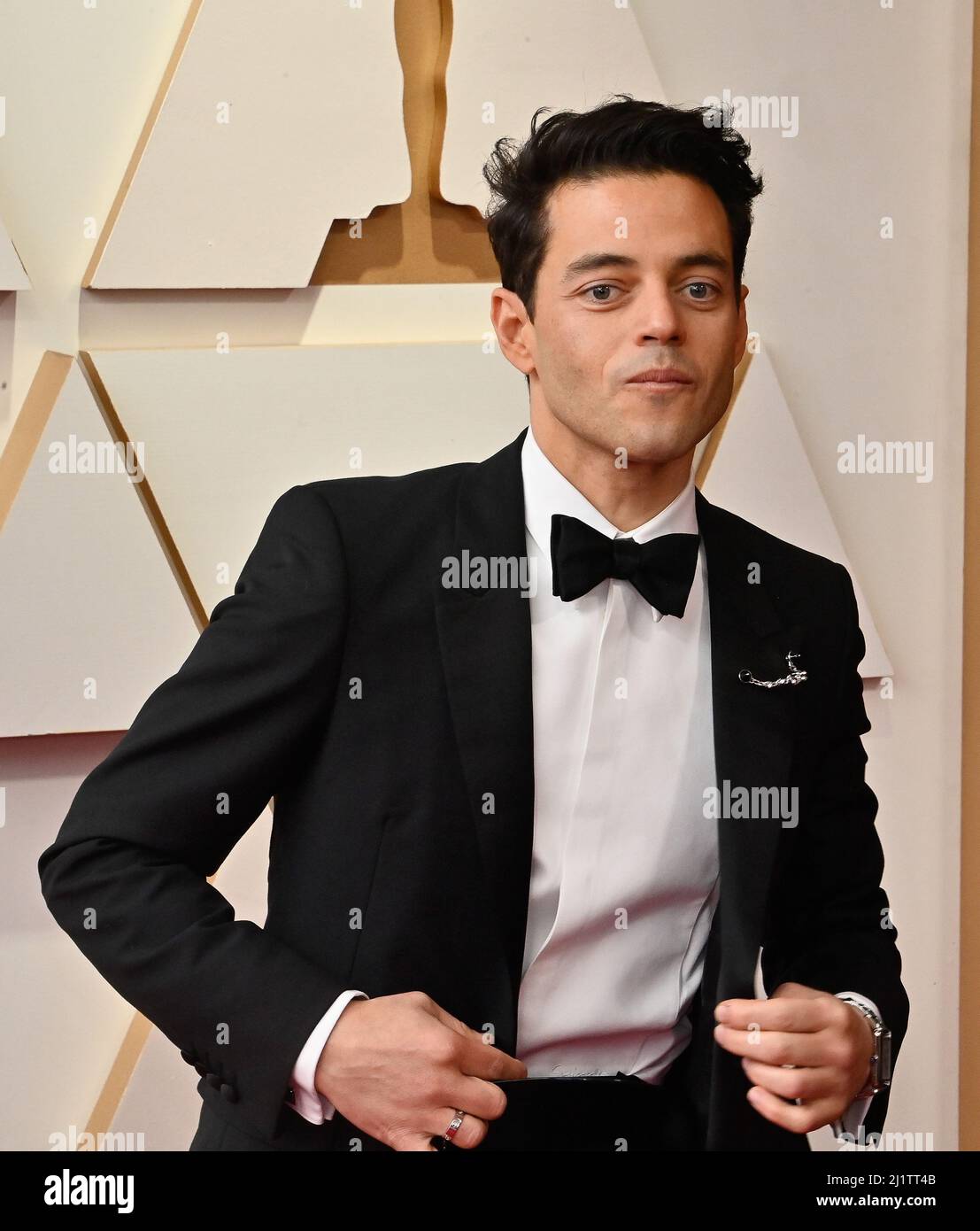 Los Angeles, United States. 28th Mar, 2022. Rami Malek arrives for the 94th  annual Academy Awards at the Dolby Theatre in the Hollywood section of Los  Angeles on Sunday, March 27, 2022.