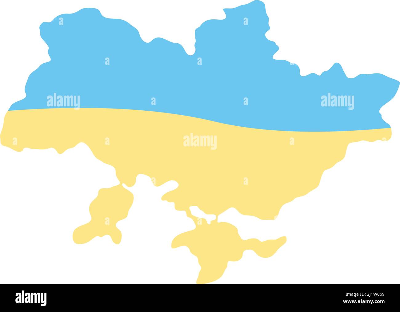 Ukraine semi flat color vector object Stock Vector