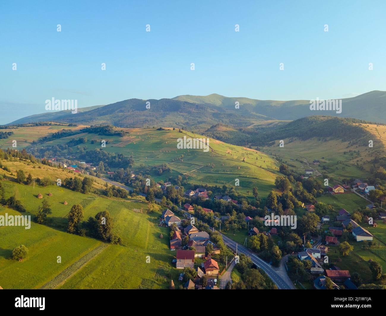 Ukraine village landscape aerial view hi-res stock photography and ...