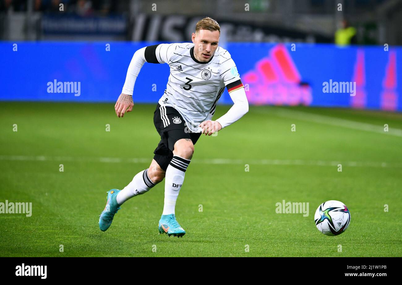 Friendly match, PreZero Arena Sinsheim: Germany vs Israel; David Raum (GER) Stock Photo