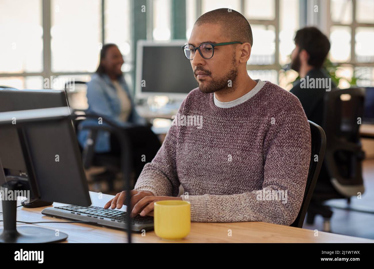 Computer focused hi-res stock photography and images - Alamy