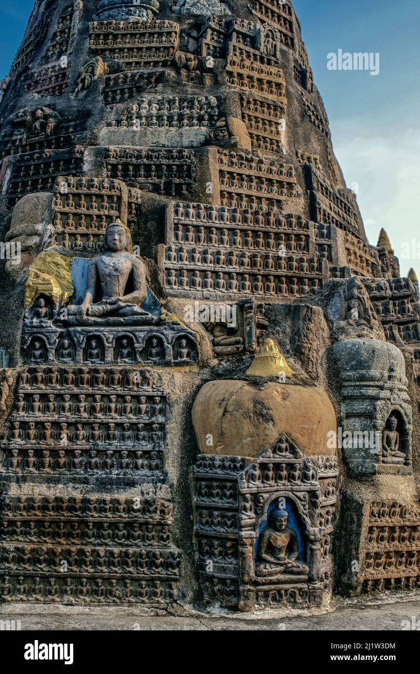 Votive Stupa at Māyādevī Temple Complex Body Gaya Bihar India Stock