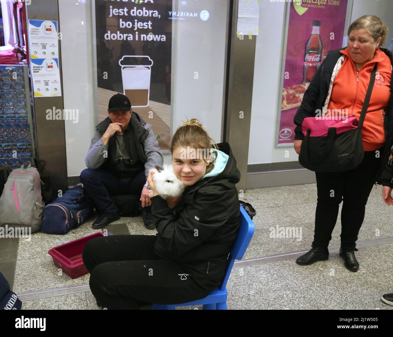Cracow. Krakow. Poland. Ukrainian refugees, most of them women and ...
