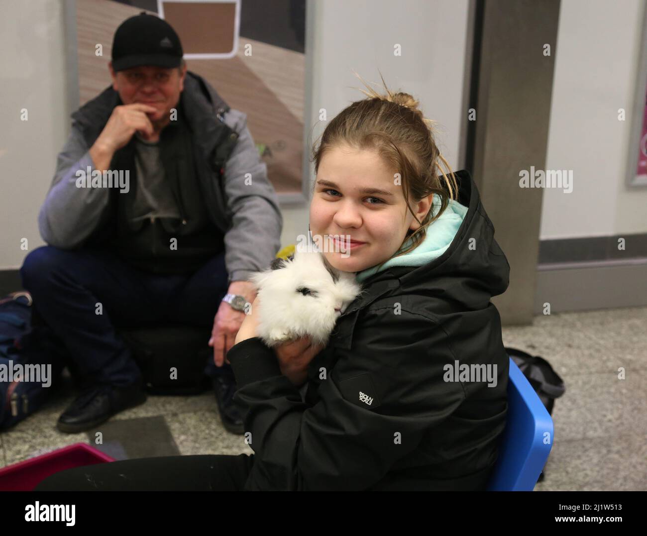 Cracow. Krakow. Poland. Ukrainian refugees, most of them women and ...