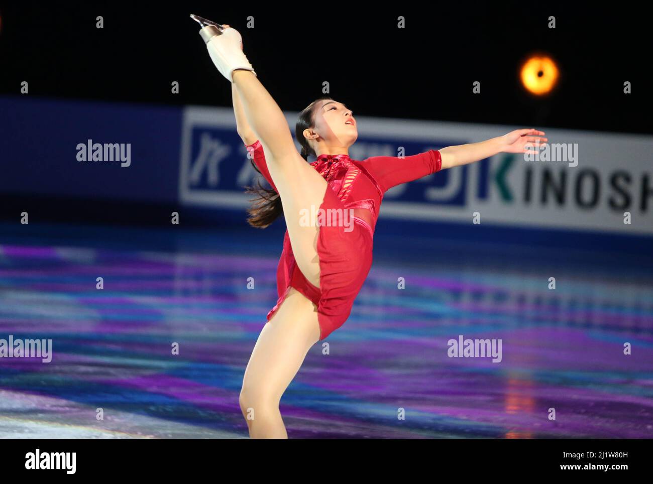 Kaori Sakamoto of Japan during the Gala of the ISU World Figure Skating
