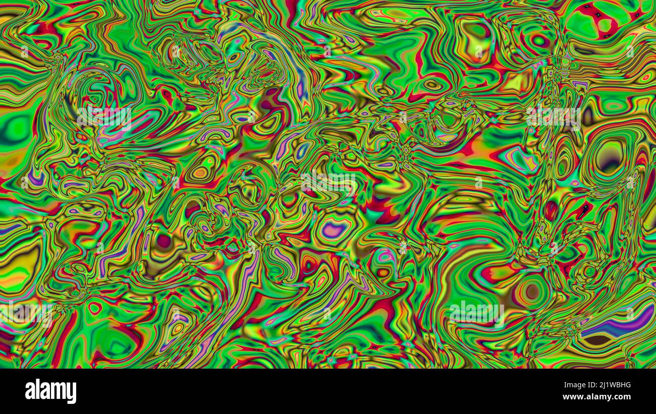 Abstract multicolored textural bright liquid background. Design, art Stock Photo