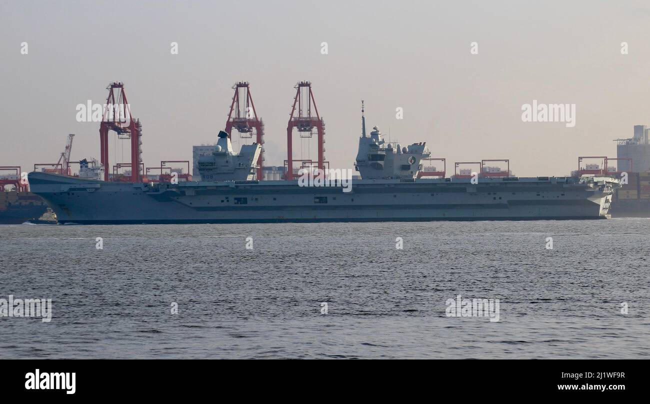 HMS Queen Elizabeth Stock Photo