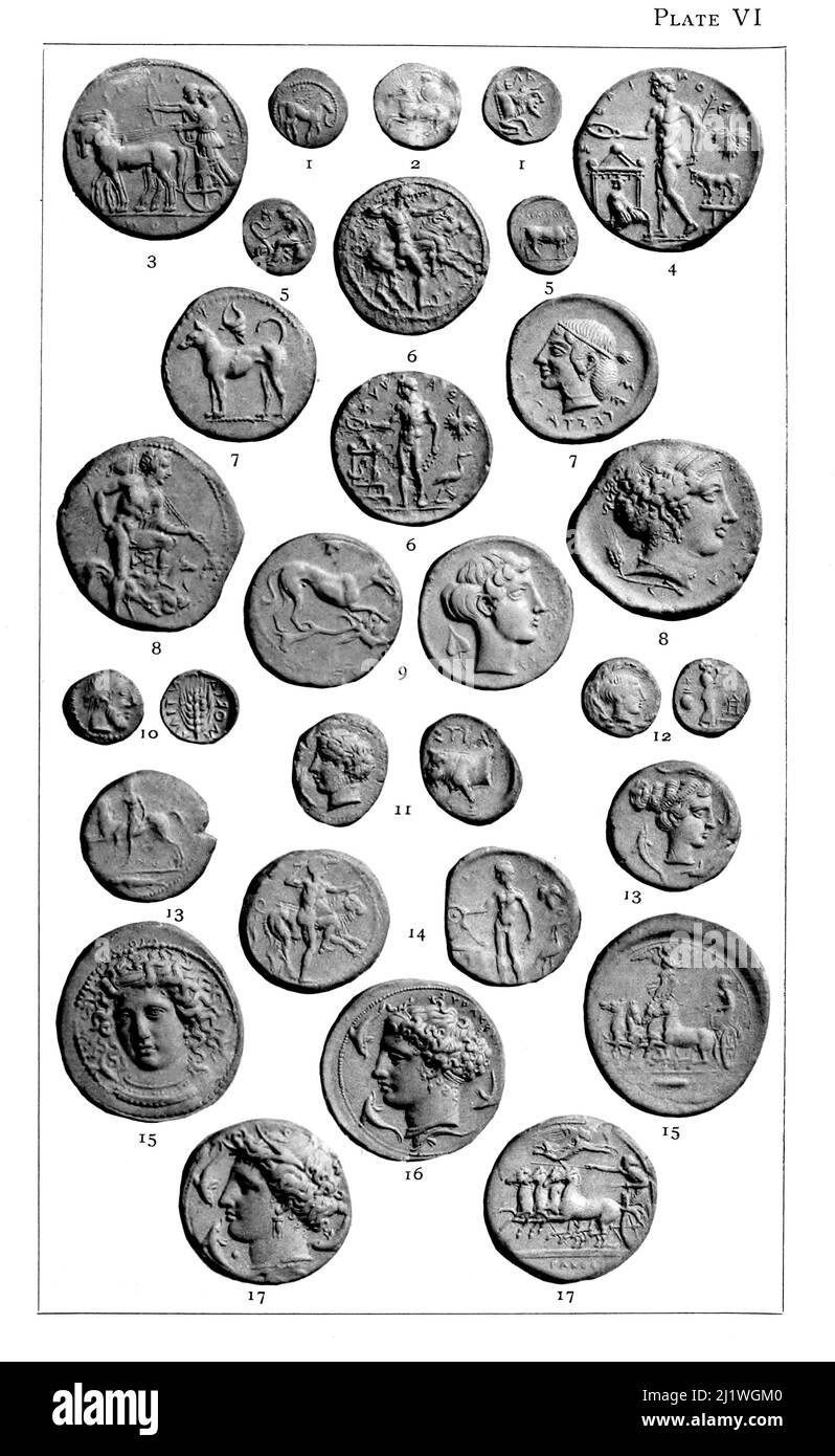 Plate VI Geia litra and other various coins and values from the Island