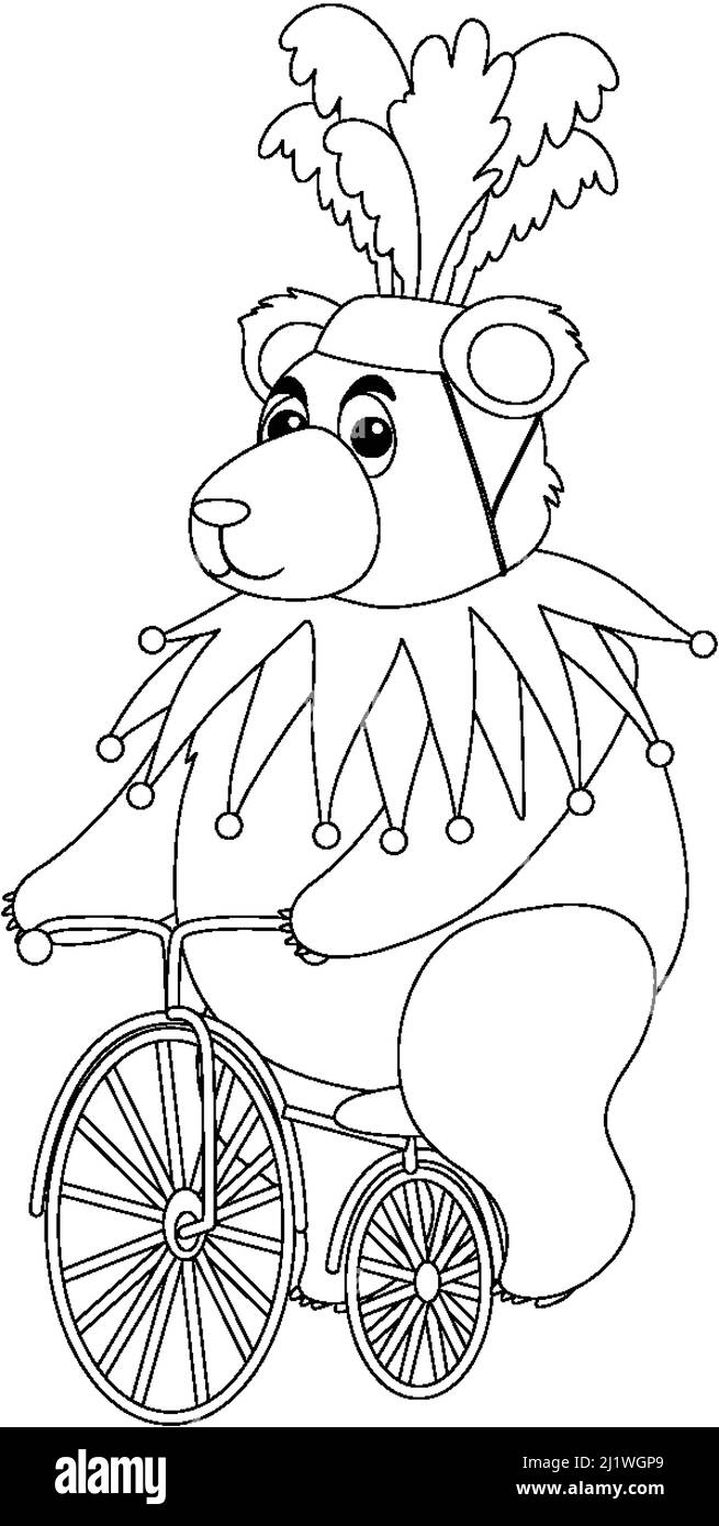 Circus Bear Coloring Pages