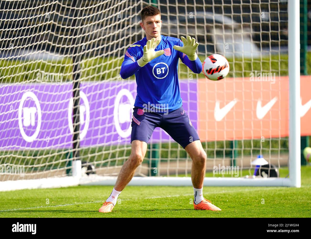 England Goalkeeper Nick Pope During A Training Session At The Hotspur england-goalkeeper-nick-pope-during-a-training-session-at-the-hotspur