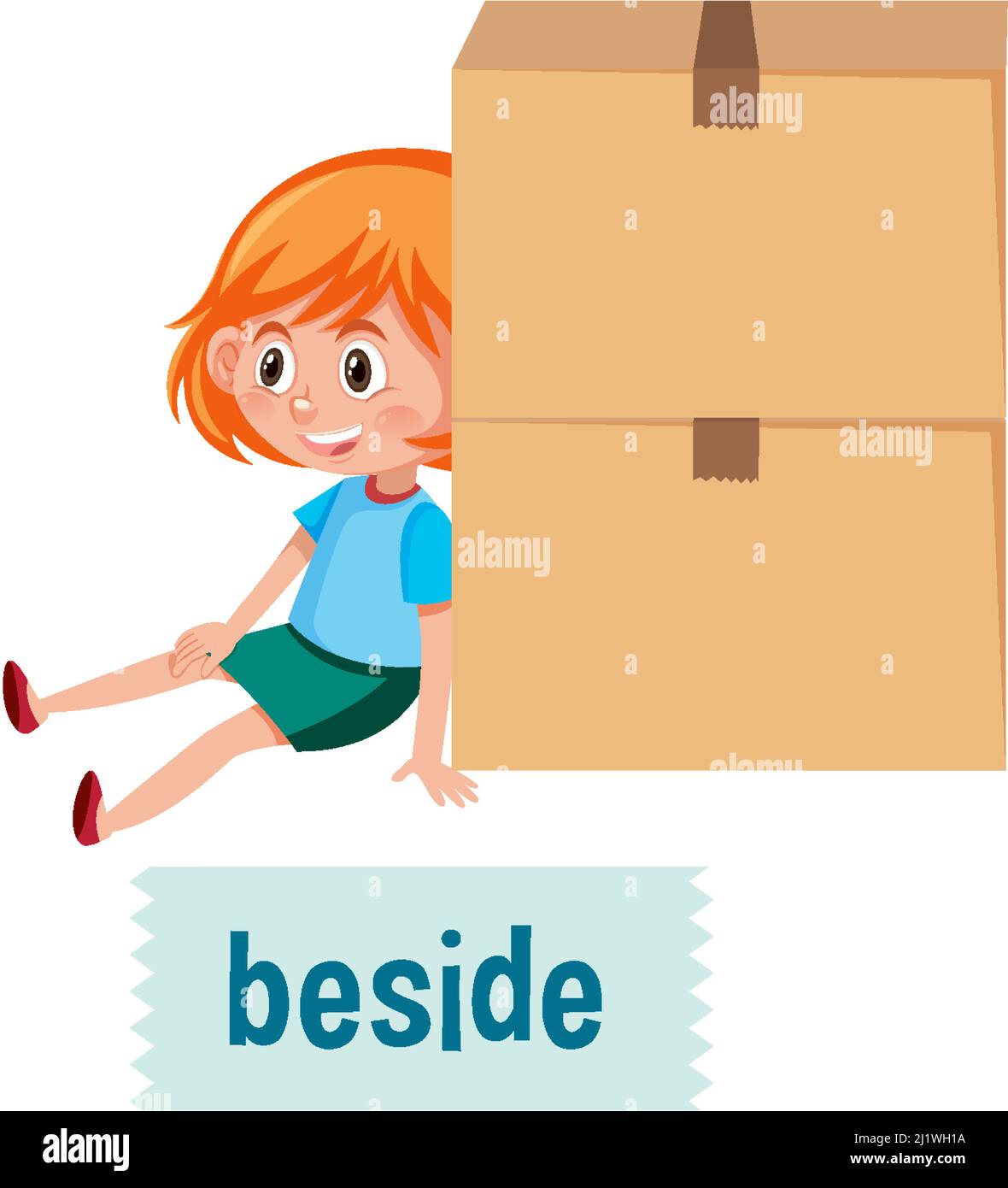 Preposition of place with cartoon girl and a box illustration Stock Vector Image & Art - Alamy Preposition of place with cartoon girl and a box illustration Stock Vector Image & Art - Alamy