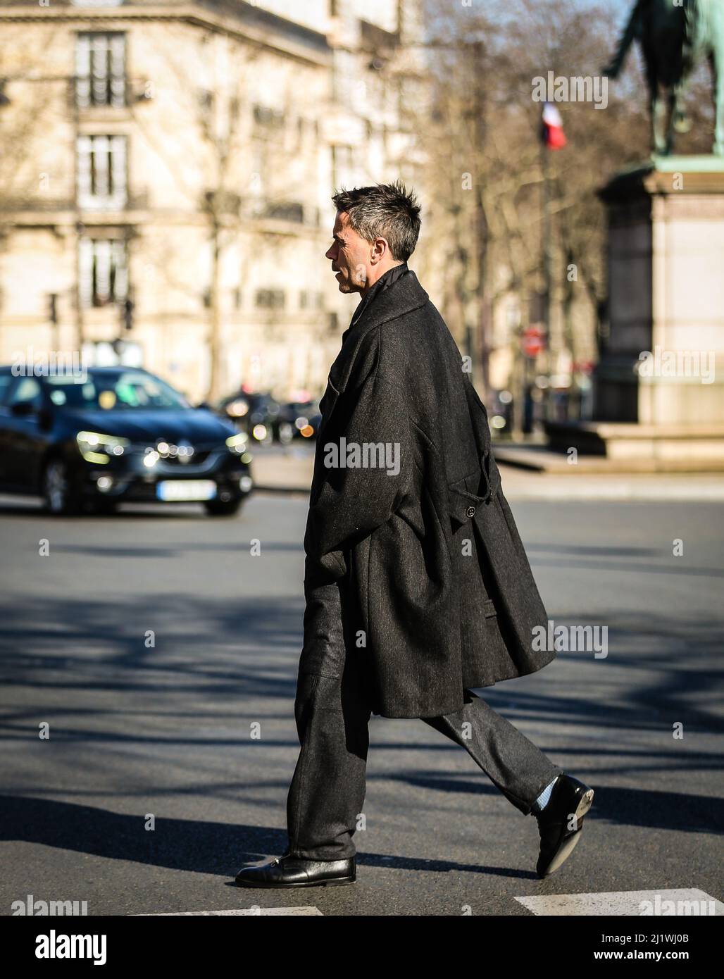 PARIS, France- March 8 2022: Markus Ebner on the street in Paris Stock ...