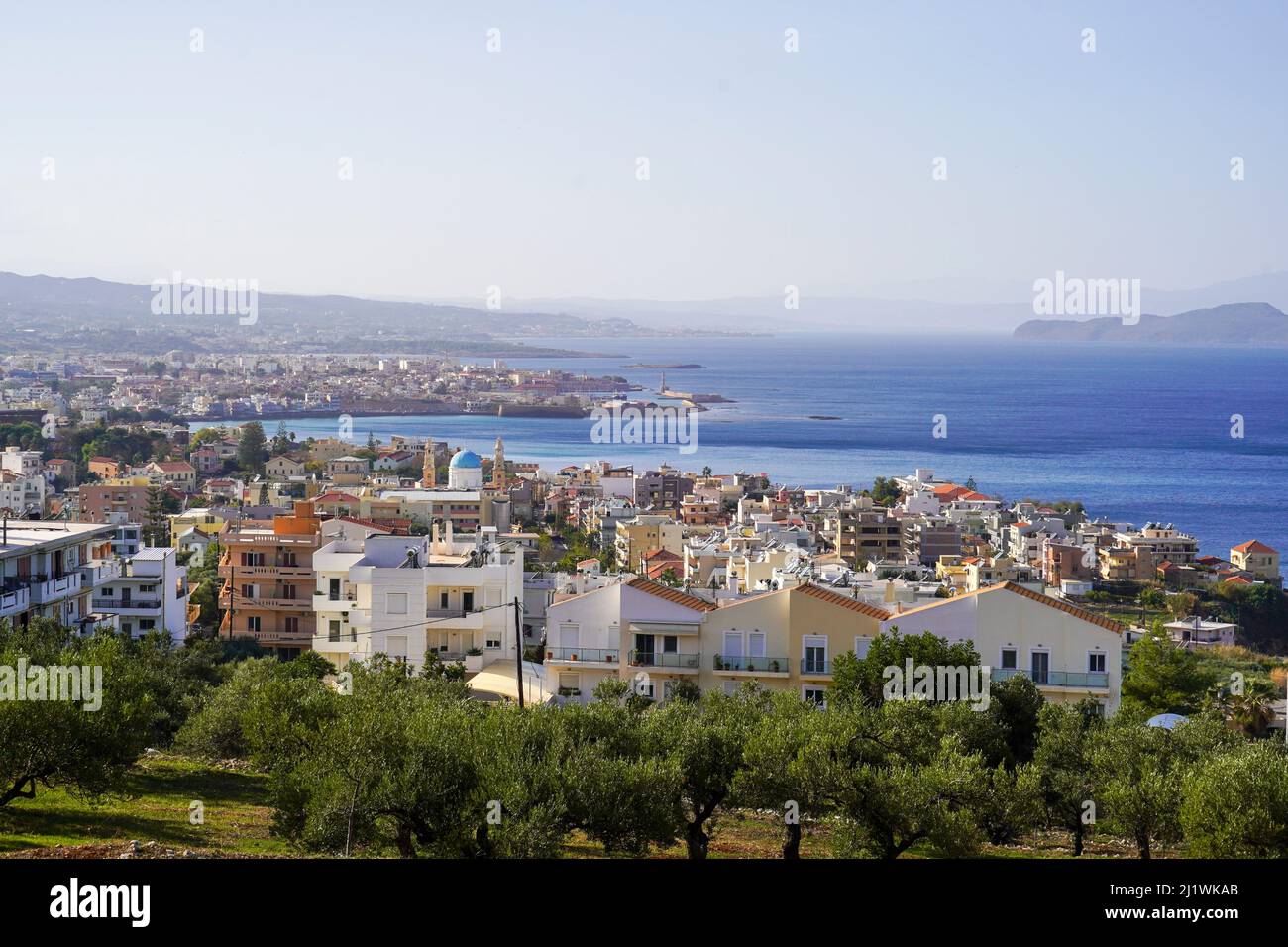 Cityscape of Chania, Crete, Greece Stock Photo
