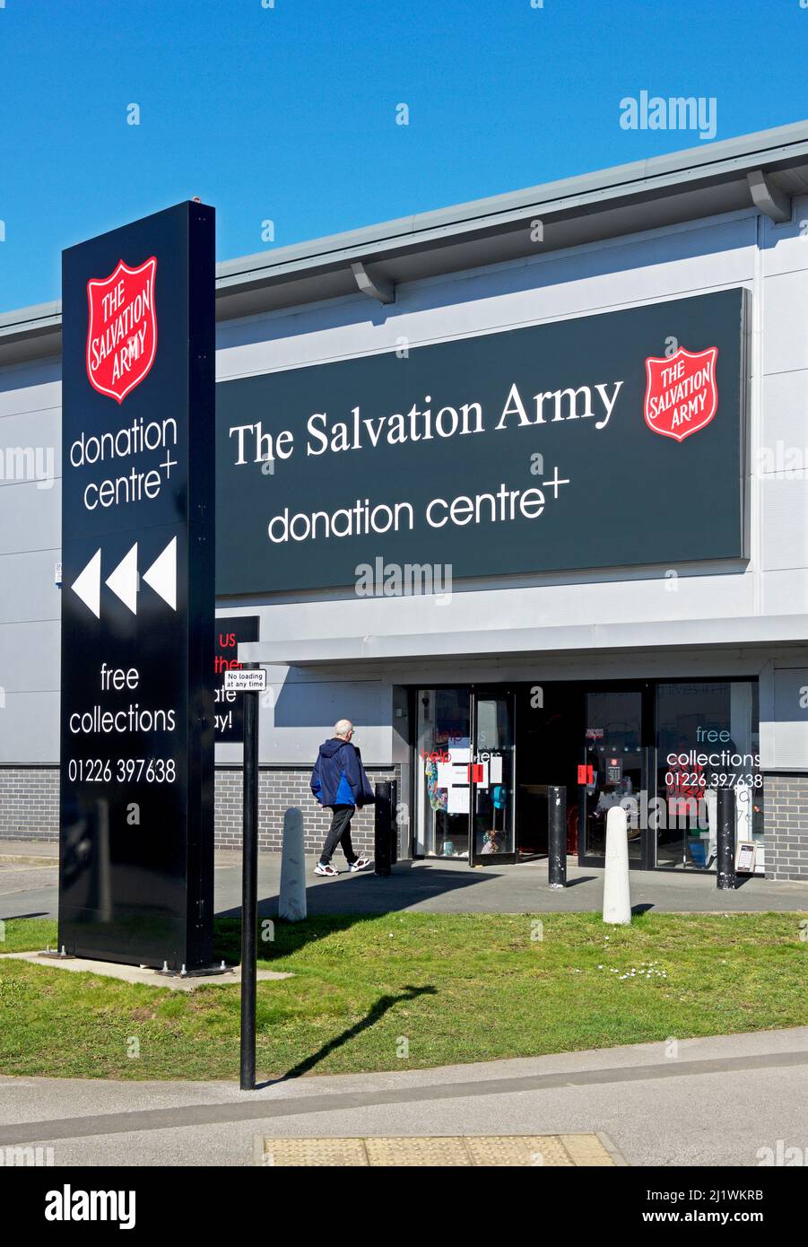 Salvation Army Donation Centre, Barnsley, South Yorkshire, England UK