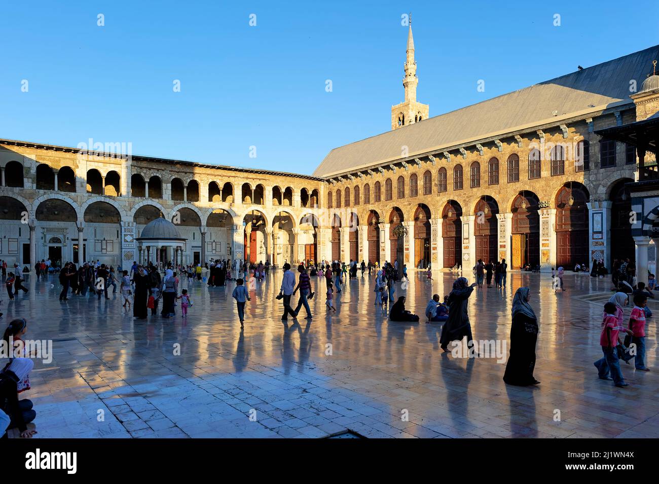 Syria. Damascus. The Umayyad Mosque (Great Mosque of Damascus) Stock Photo