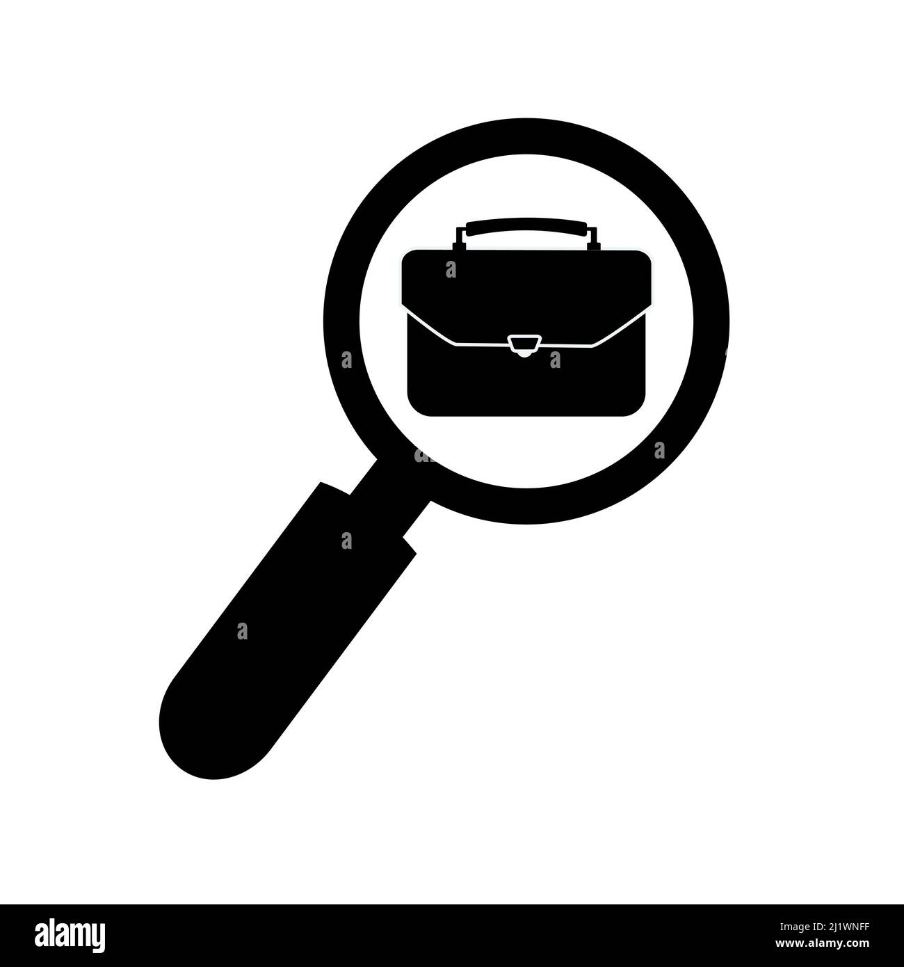 Search job icon, Vector illustration Stock Vector