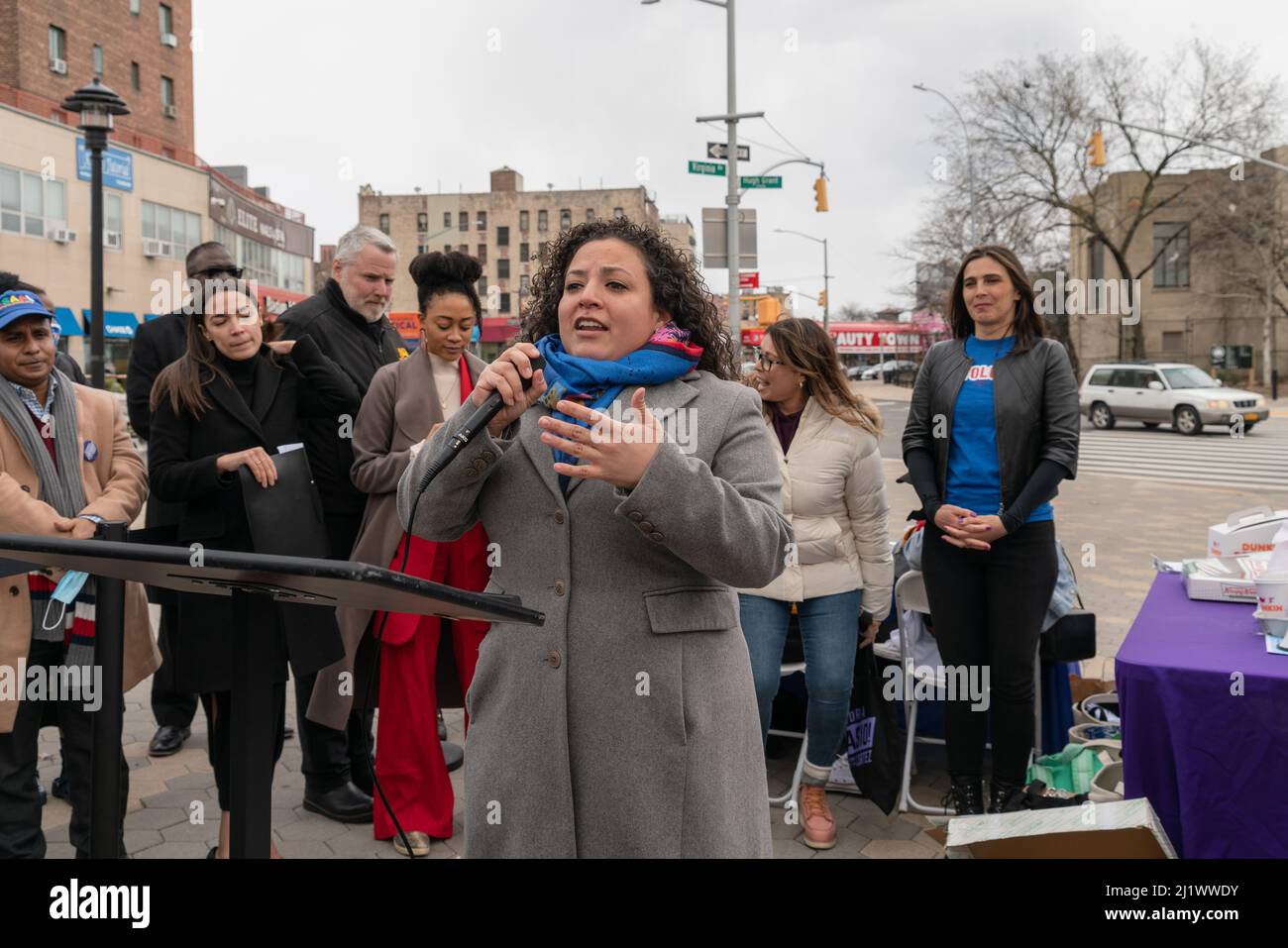 The Bronx, New York, March 27, 2022. Assembly Member Nathalia Fernandez