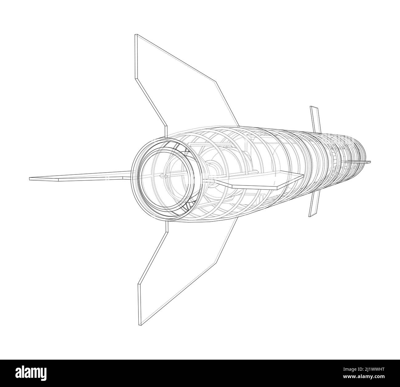 Military missile army rocket. Vector Stock Vector