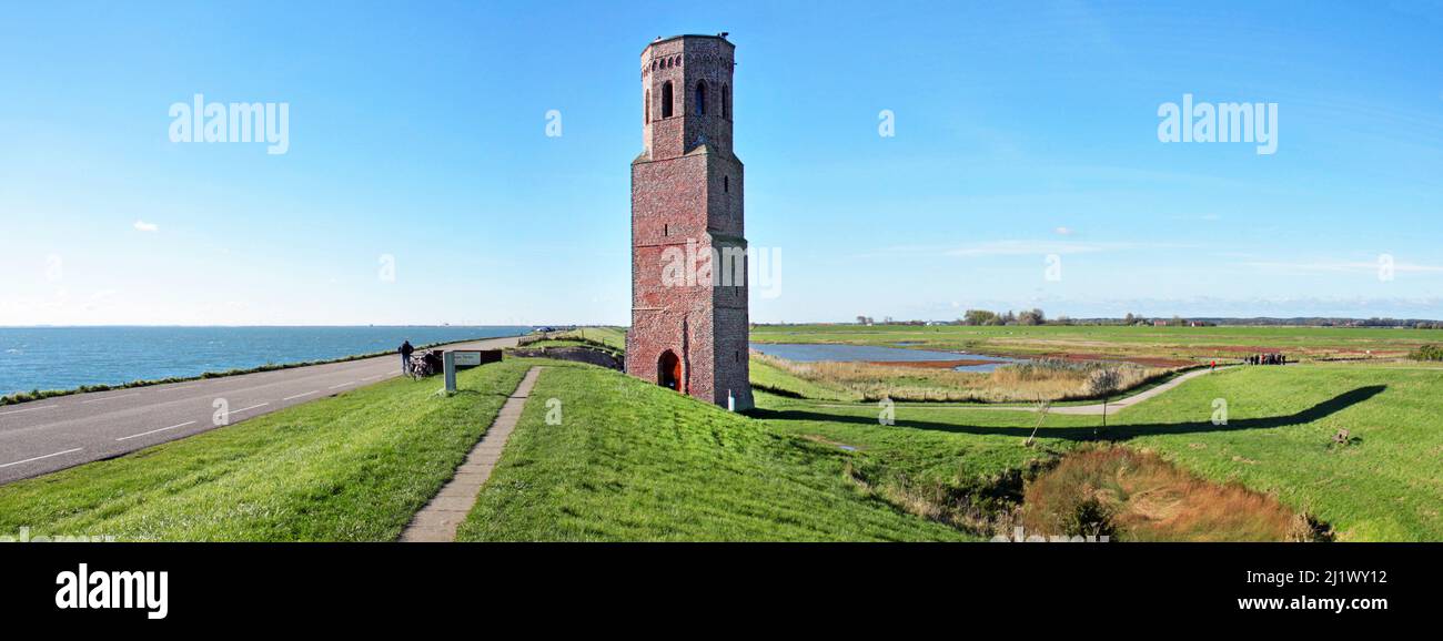 Monumental Plompe Toren in Zeeland, Netherlands, near the Eastern