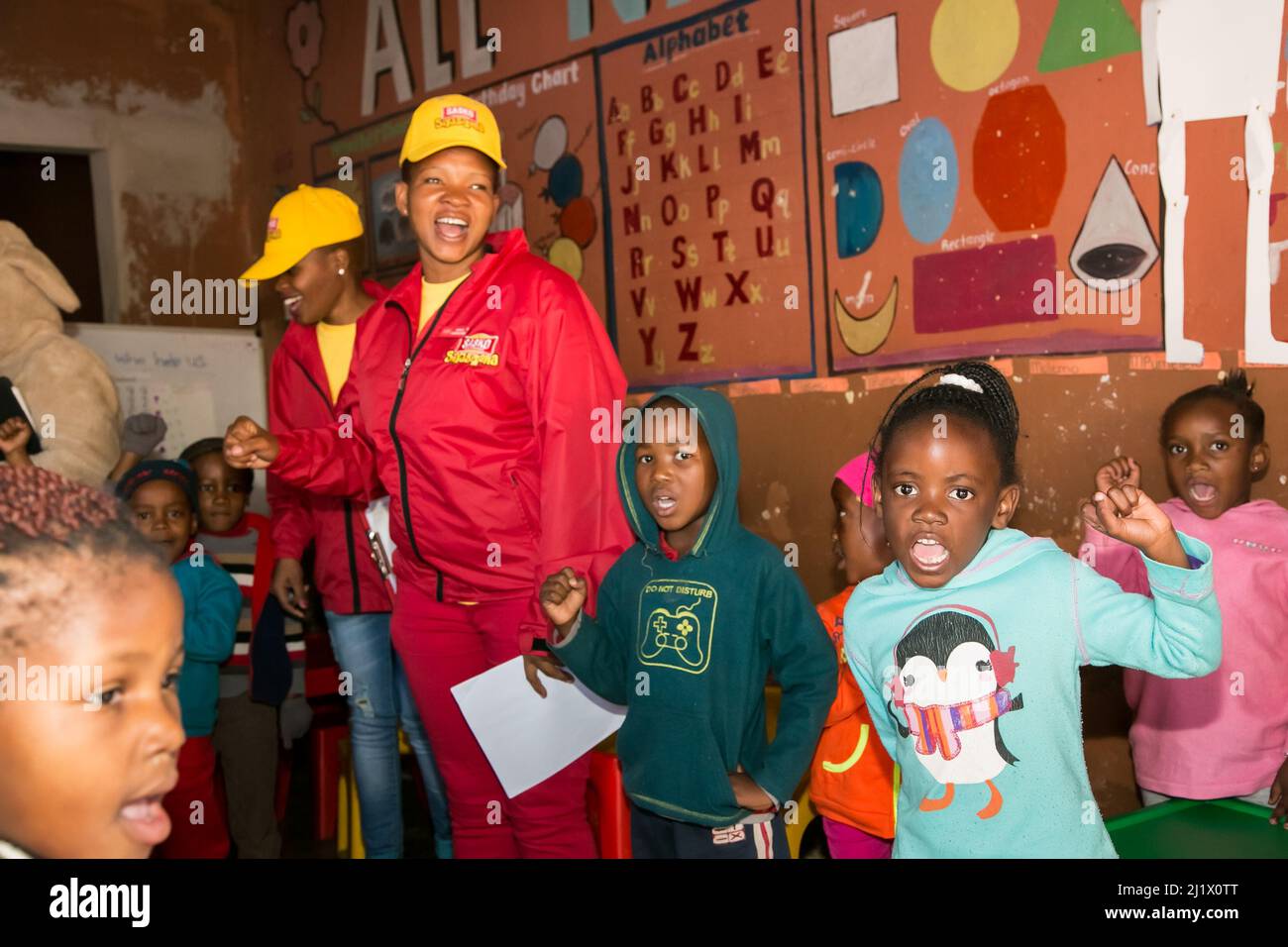 Johannesburg, South Africa August 6, 2015 Young African children at