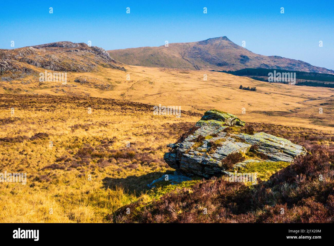 Moel Siabod a mountain in Snowdonia, North Wales Stock Photo