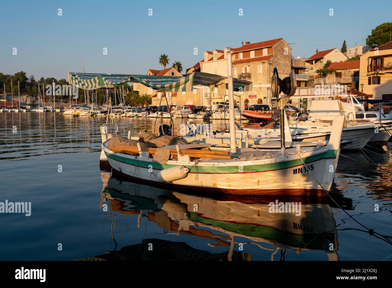 harbour and houses of town Milna  (CTK Photo/Ondrej Zaruba) Stock Photo