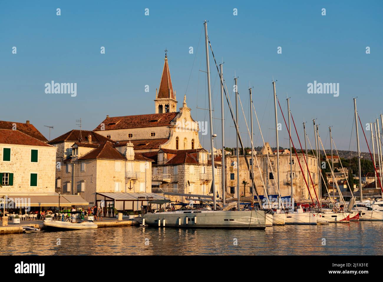 harbour and houses of town Milna  (CTK Photo/Ondrej Zaruba) Stock Photo