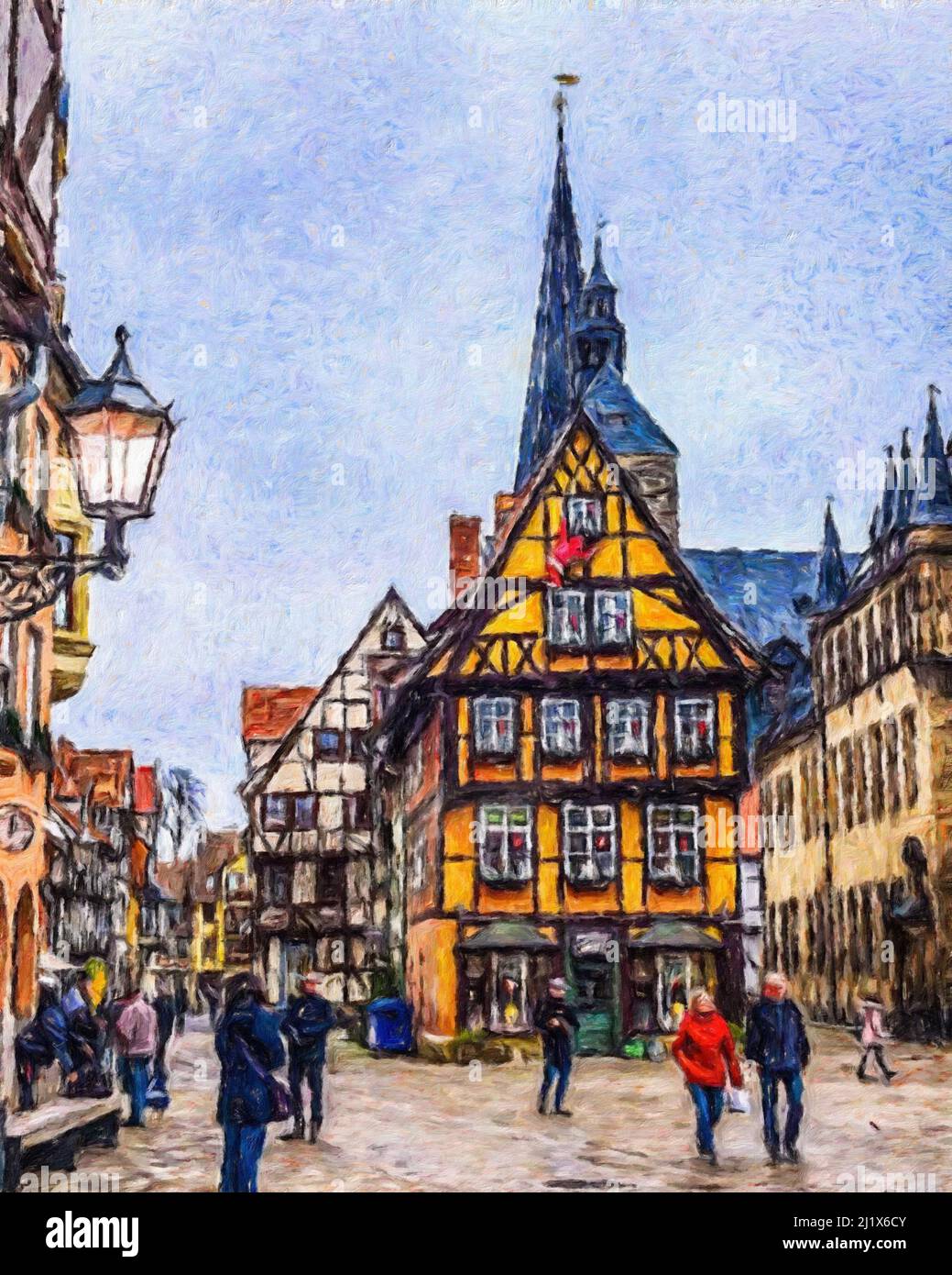 Impressionism painting modern artistic artwork, drawing oil Europe