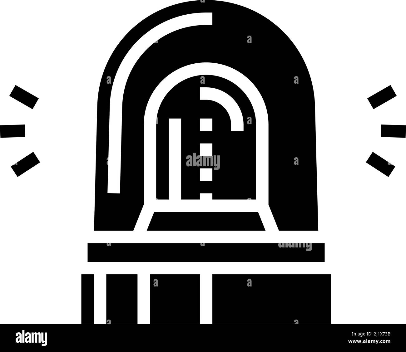 alarm alert glyph icon vector illustration Stock Vector Image & Art - Alamy
