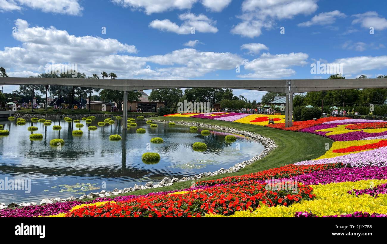 orlando, FL USA April 27, 2021 The Flower and Garden Festival flowers