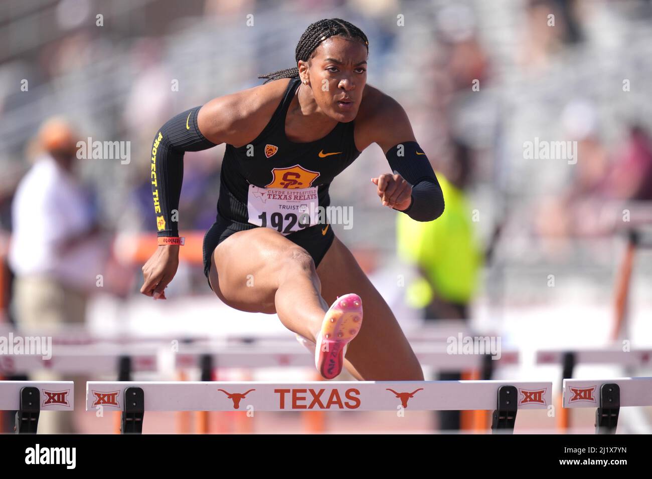 Jasmine Jones of Southern California places second in women's 100m