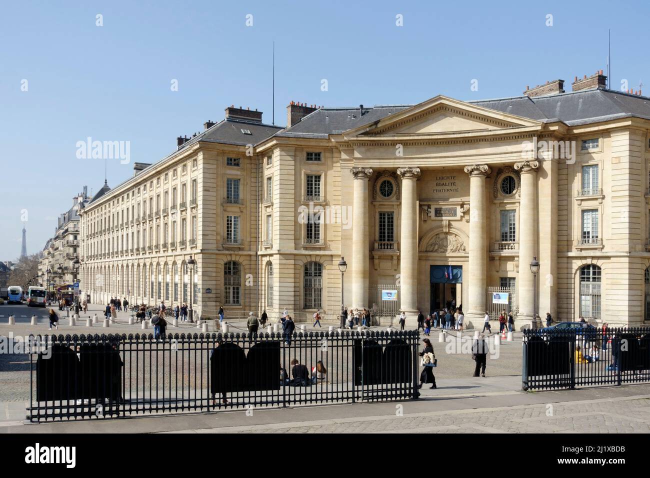 Paris, France MARCH 21; 2022 Law Faculty building of Sorbonne
