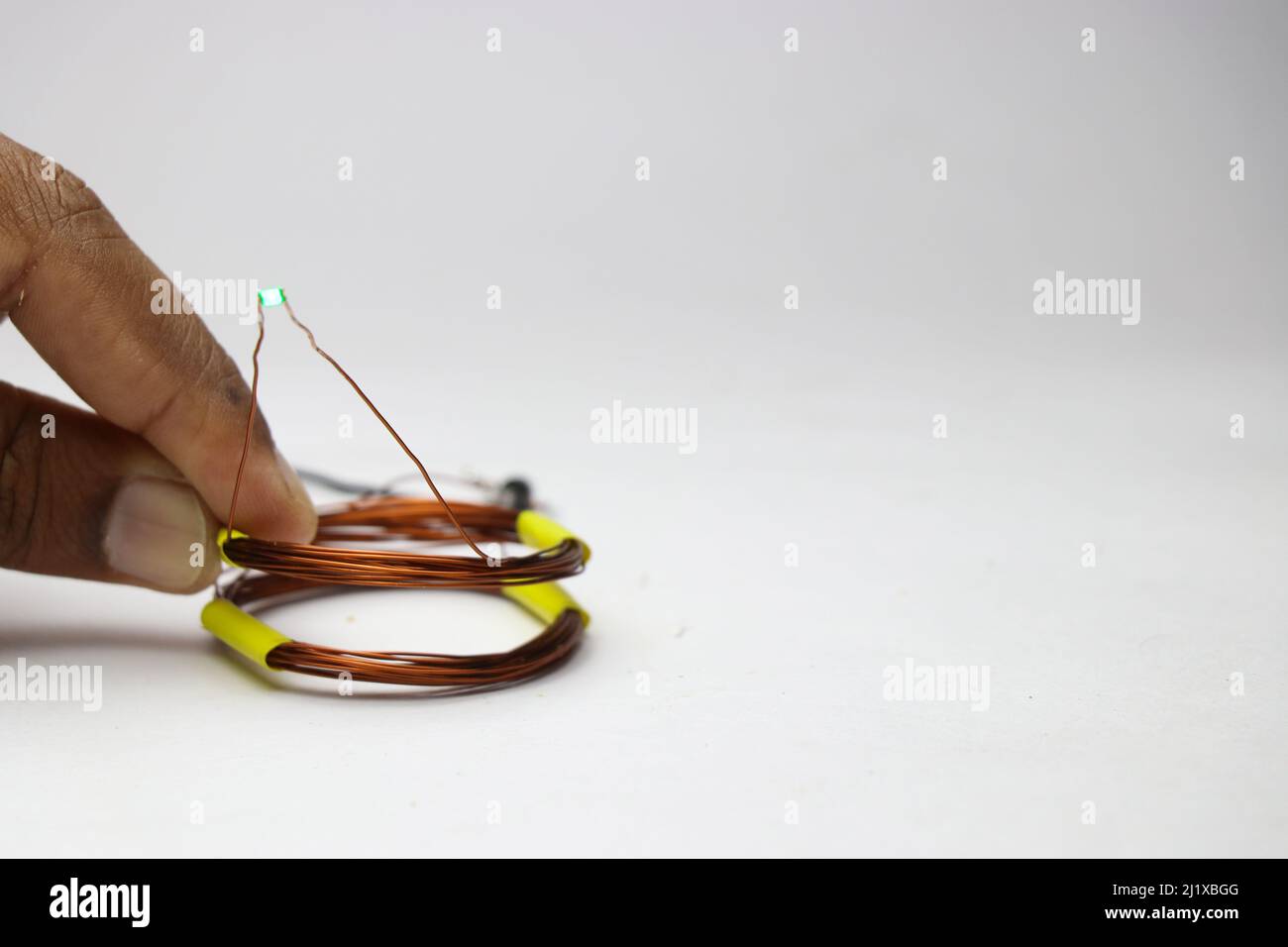 Demonstration of wireless power transmission project using a small setup which is showing the