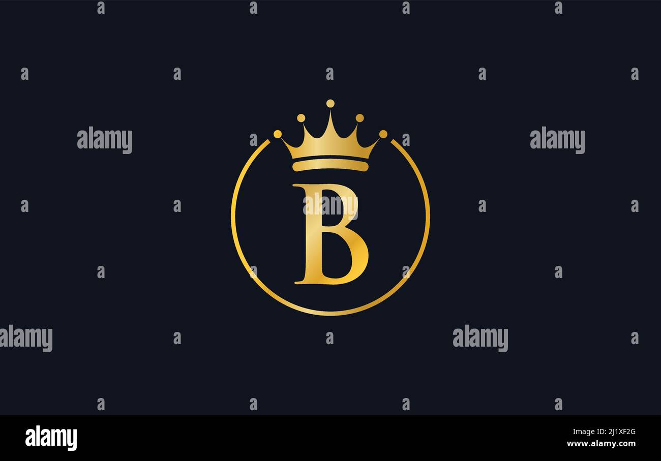 Gold crown logo hi-res stock photography and images - Alamy