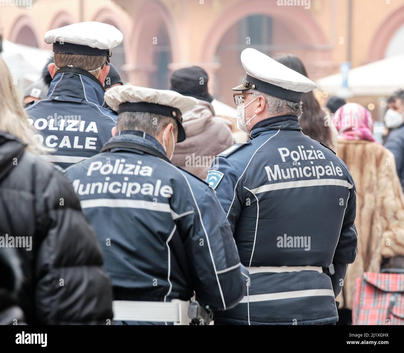 Police, Local Police, Carabinieri, Law Enforcement, Modena, Italy, 2022 Stock Photo