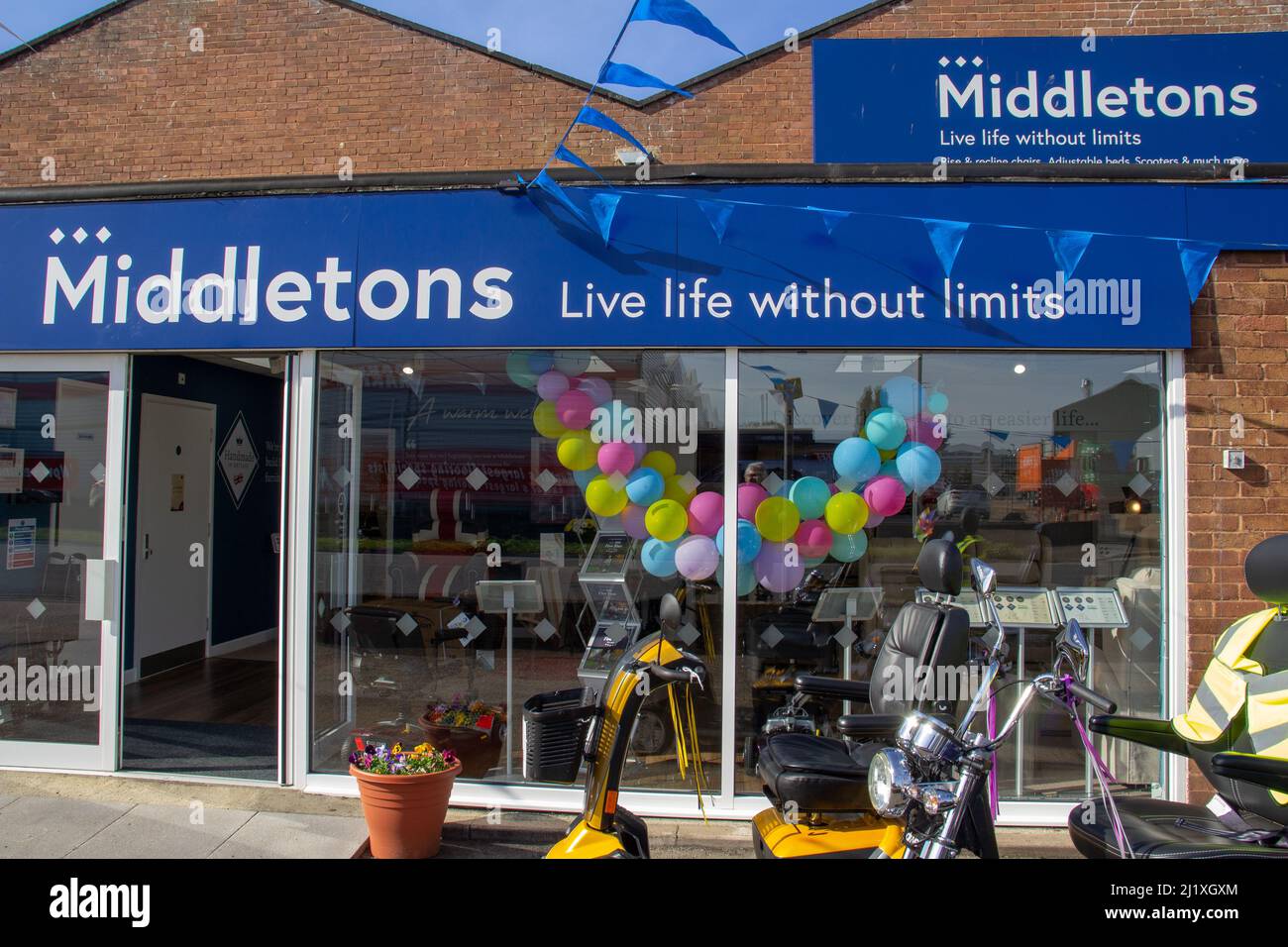 EXETER, DEVON, UK SEPTEMBER 21, 2021 Middletons Mobility Exeter