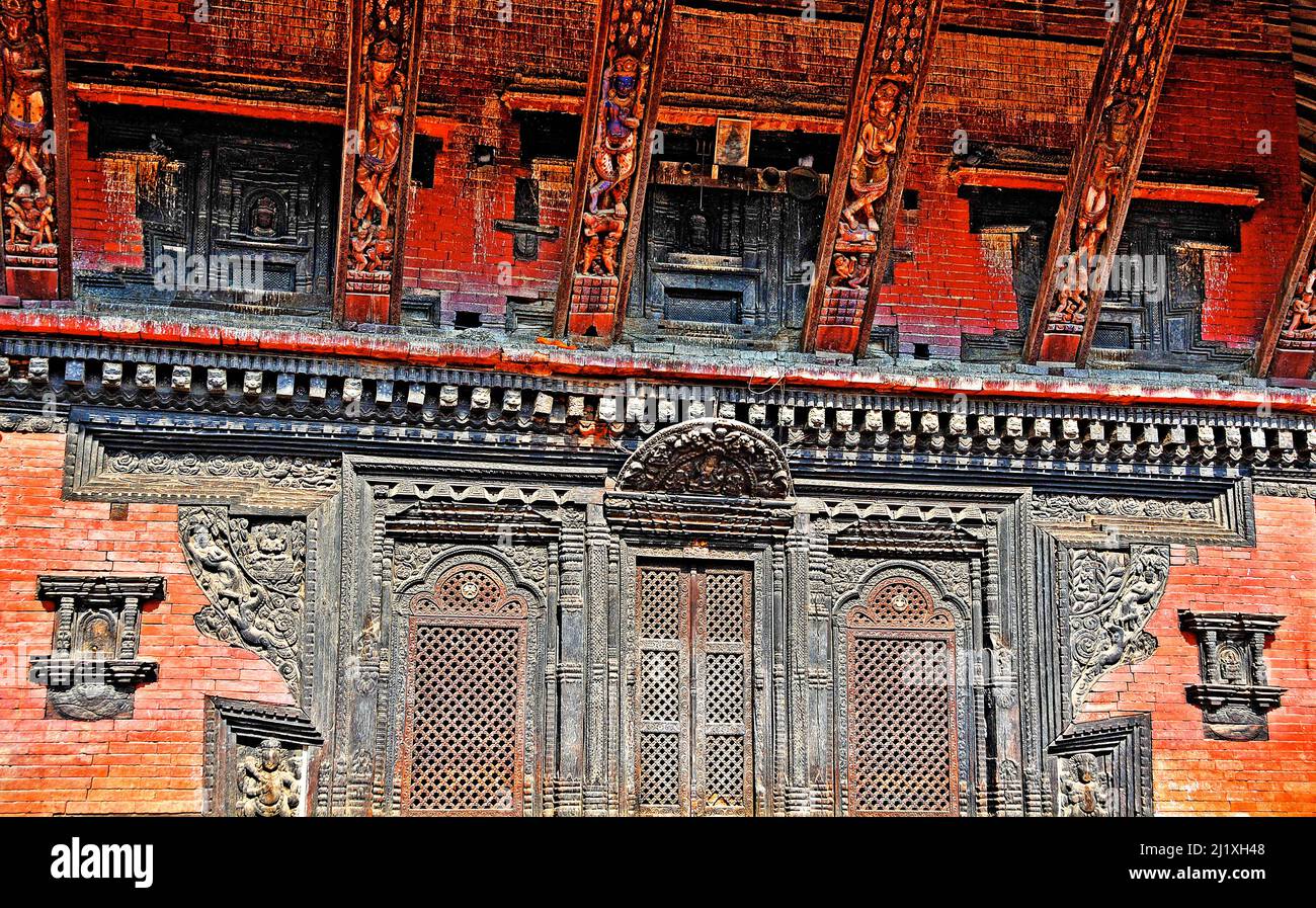 Pashupatinath temple, Durbar square, Bhaktapur, Nepal Stock Photo