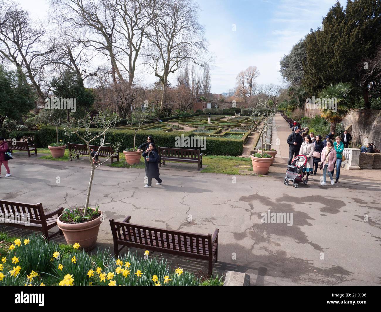 Dutch Gardens at Holland Park and Garden Stock Photo Alamy