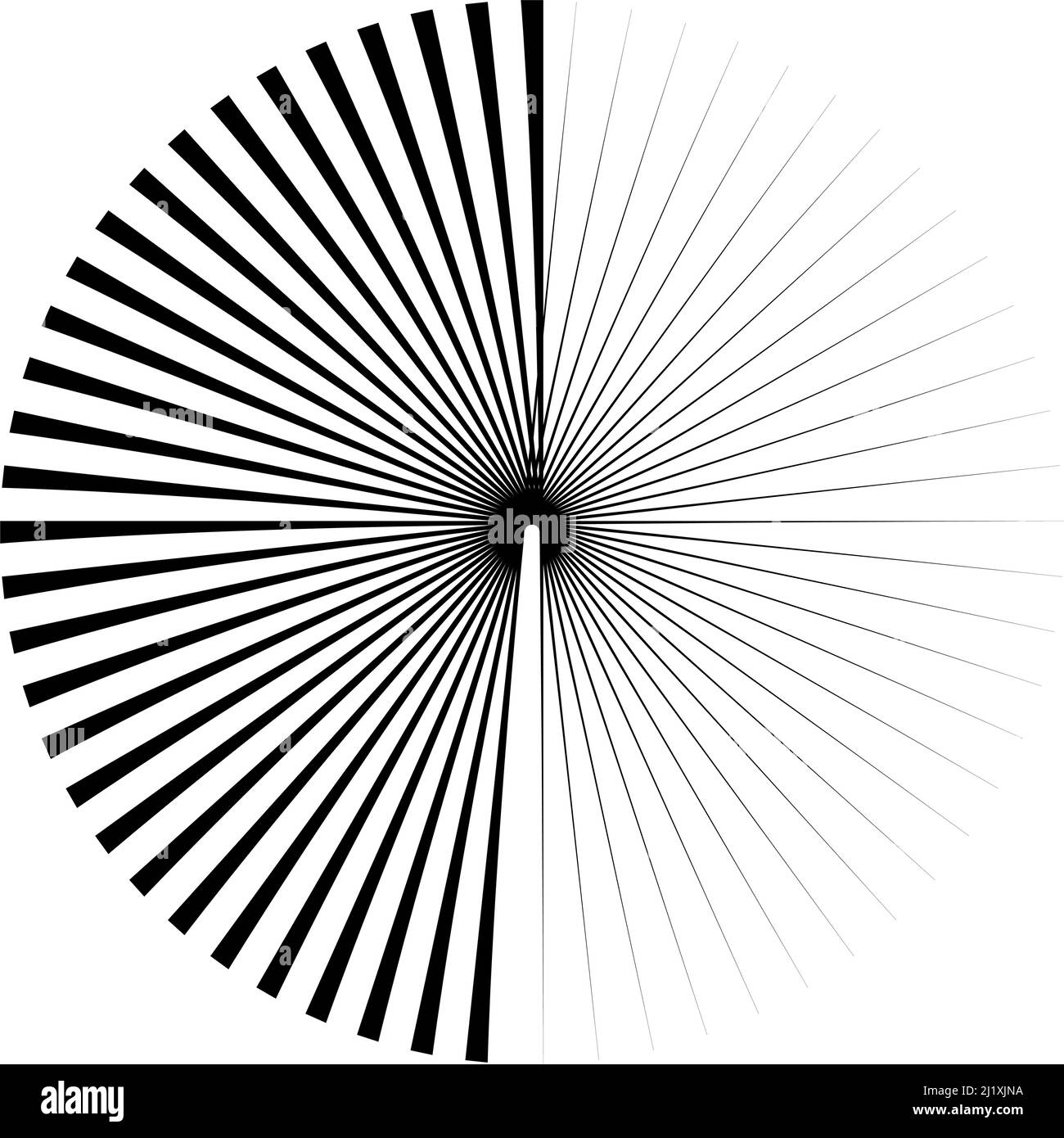 Radially Split Vertical In Line Radial, radiating and converging lines, stripes. Circular, rotated ...