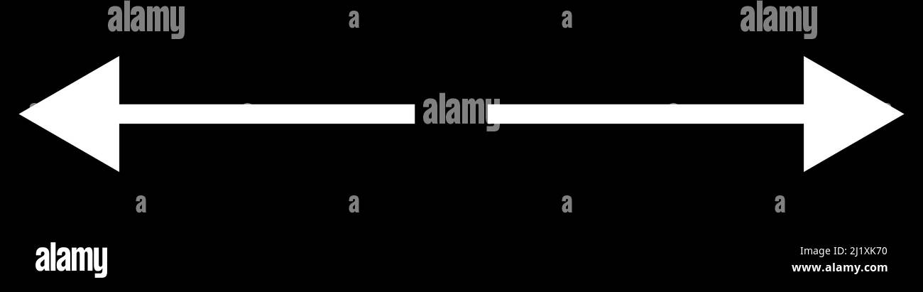Left and right arrow, pointer, cursor in opposite direction ...