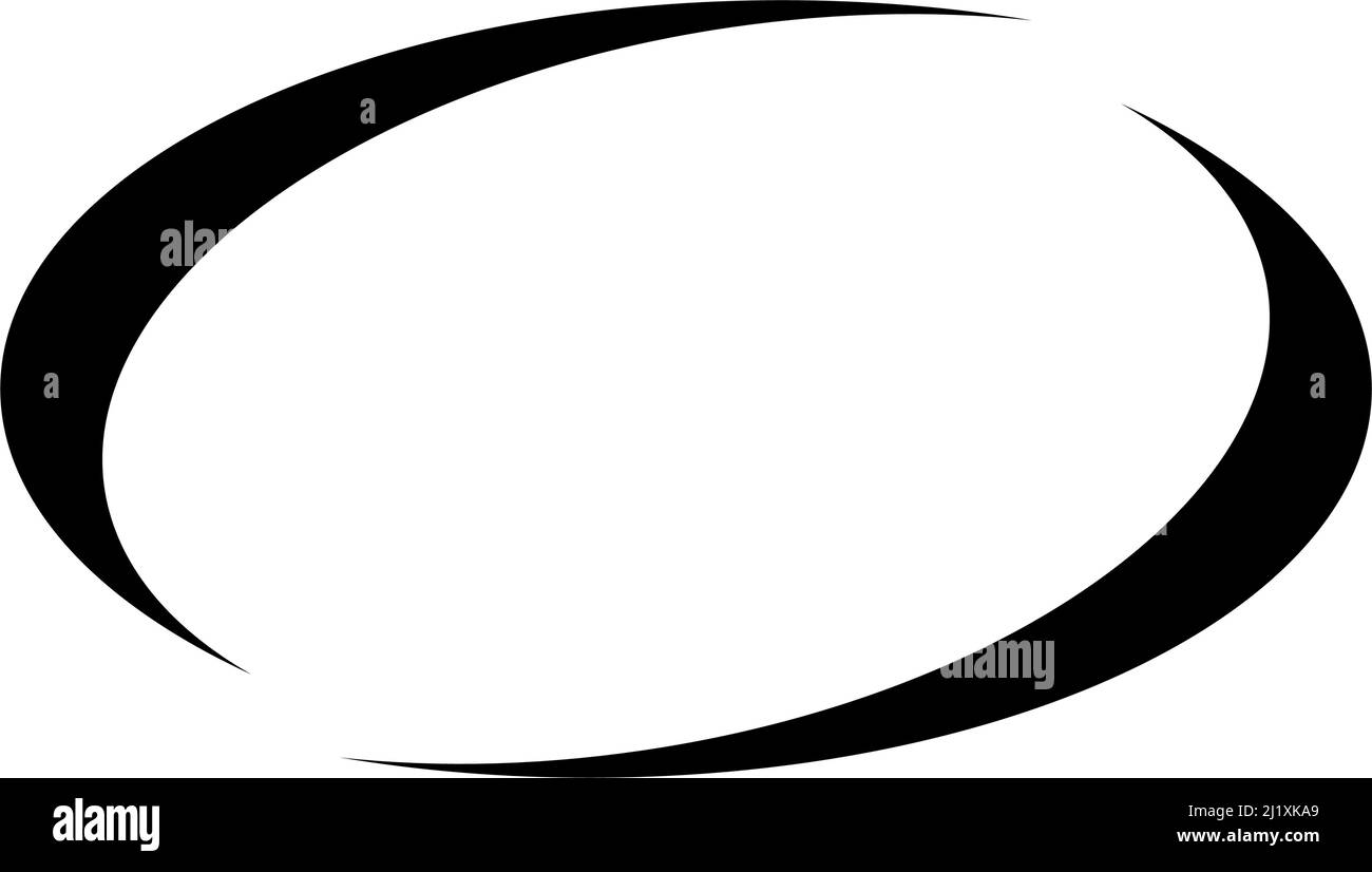 Ellipse, oval frame, border. Oval banner, tag and label element - stock