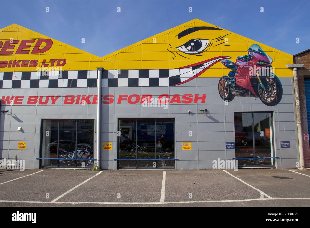 Shop front and motorbike hires stock photography and images Alamy