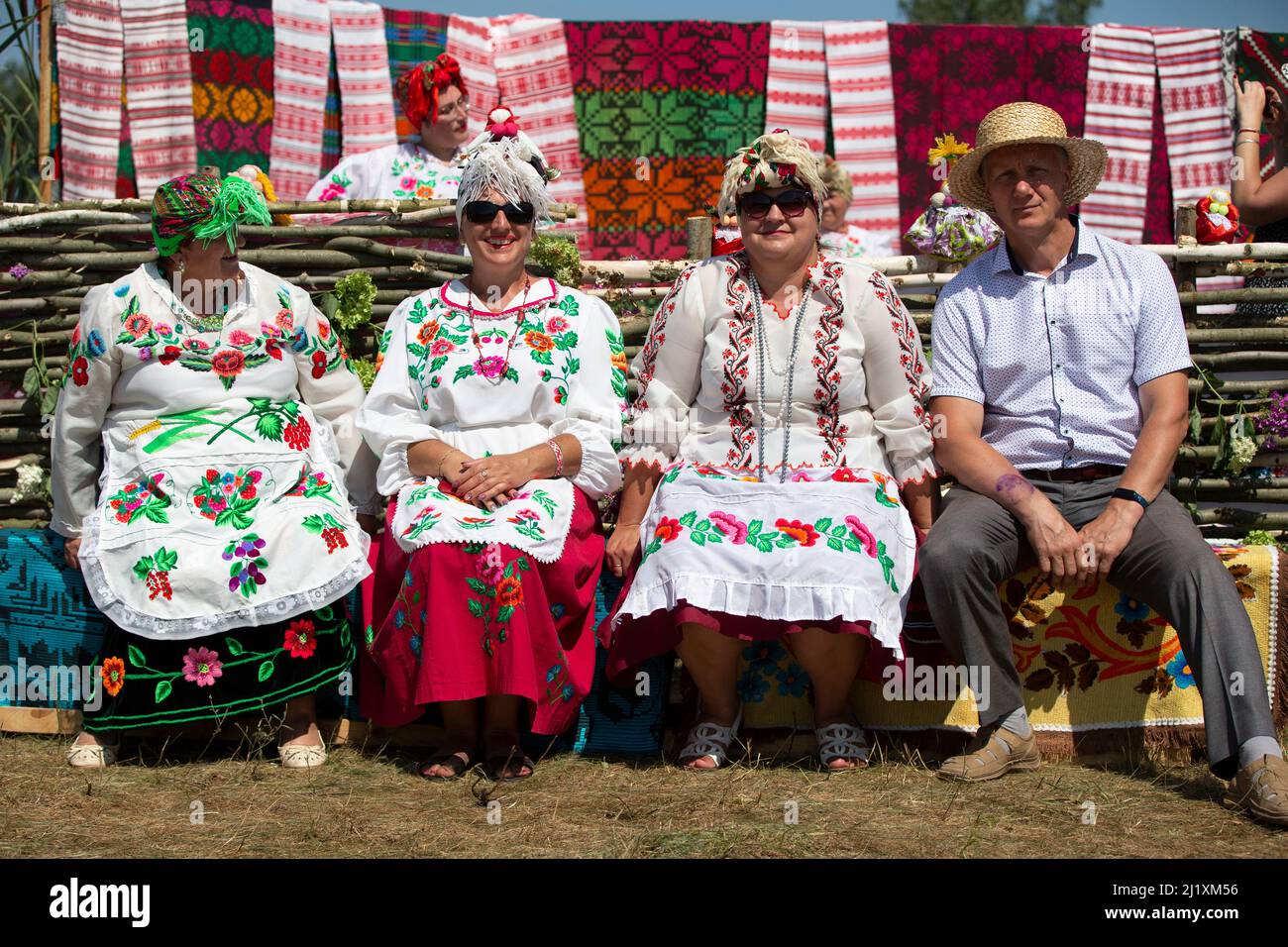 Belarus, Avtyuki village, July 31, 2021. Festival of Belarusian culture ...