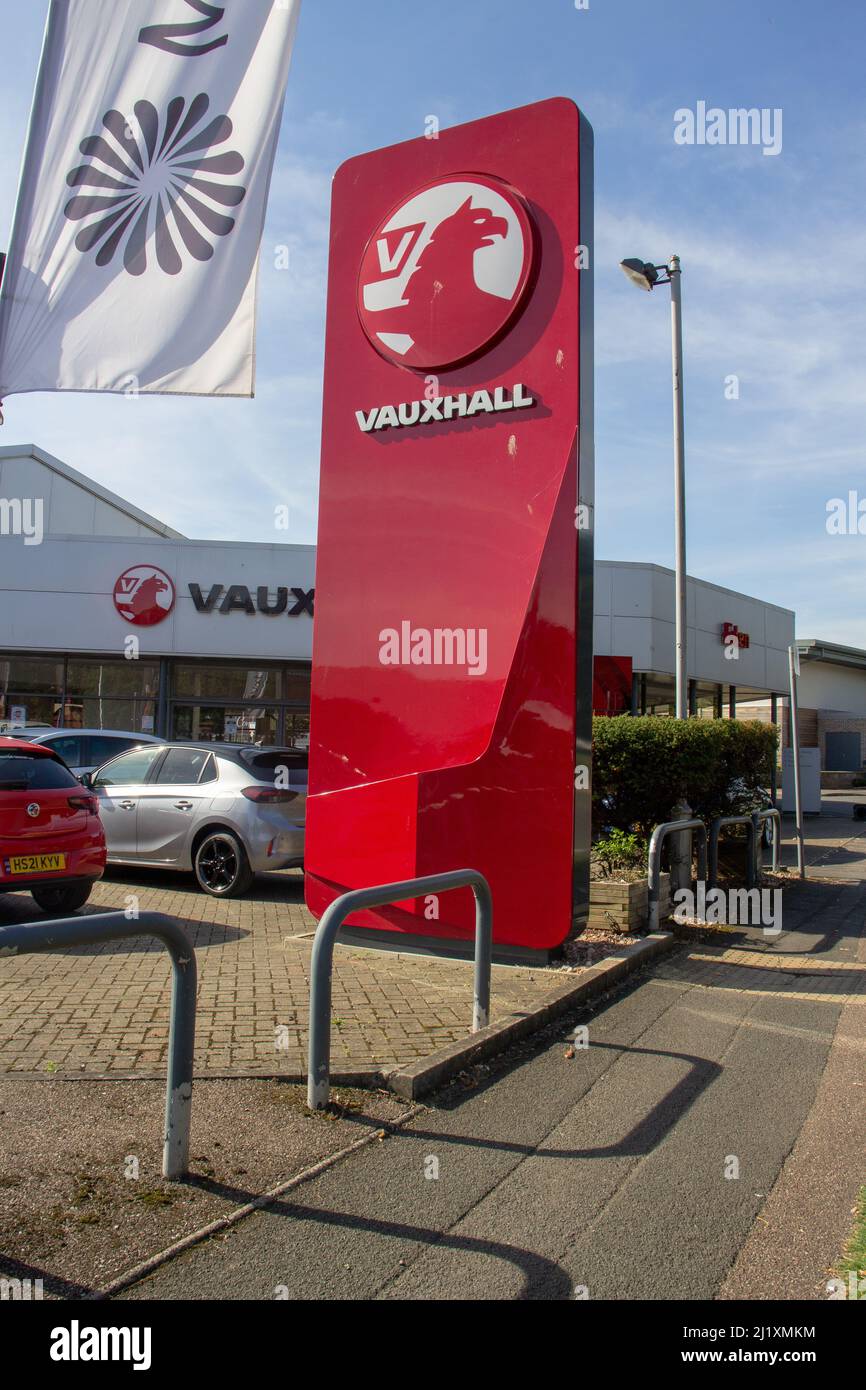 EXETER, DEVON, UK SEPTEMBER 21, 2021 signage for Hendy Car Store car dealer, Marsh Barton Road