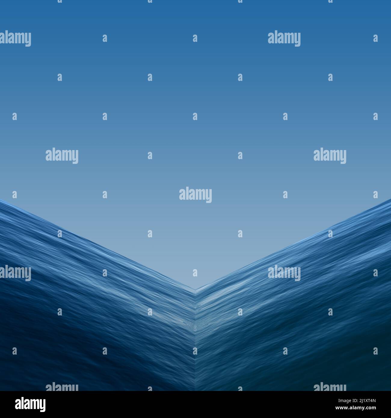 two water surfaces at different angles. 3d rendering Stock Photo - Alamy