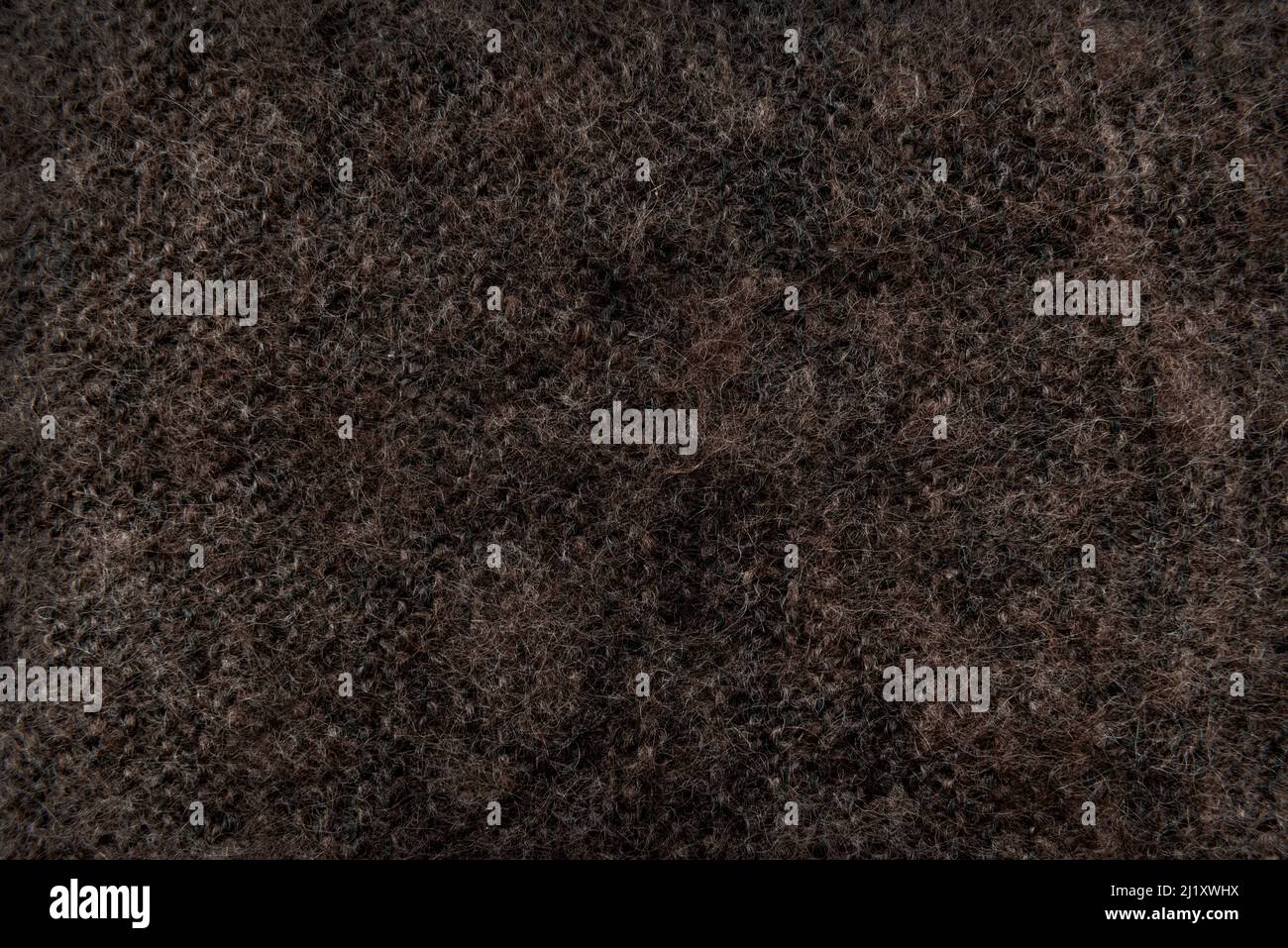 Brown lambswool fabric. Wool material. felt texture Stock Photo