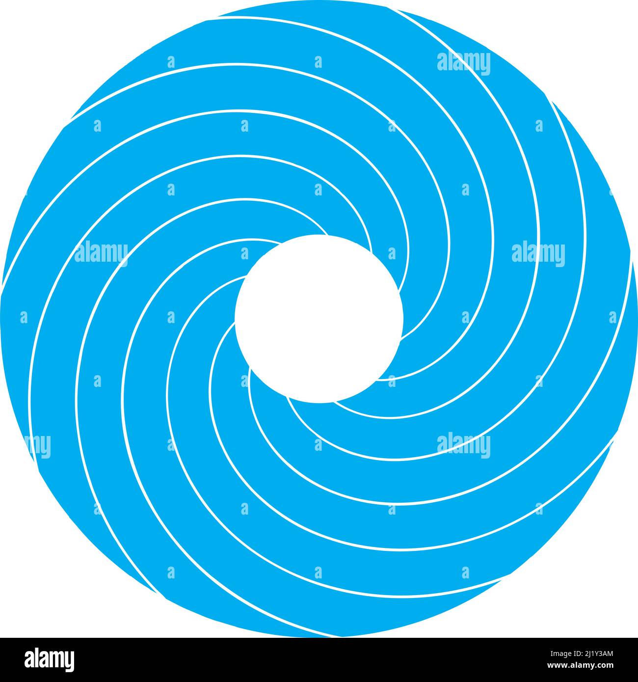 Circular spiral, swirl, twirl abstract vector circle design element ...