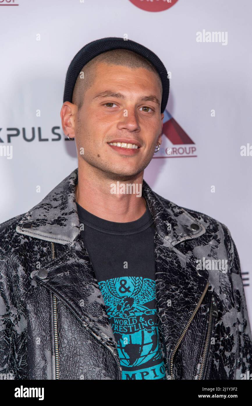 Francesco Cuizza attends DarkPulse Presents Comedians And Progress Humanity Against World Conflict at The Comedy Store, Hollywood, CA on March 27, 2022 Stock Photo
