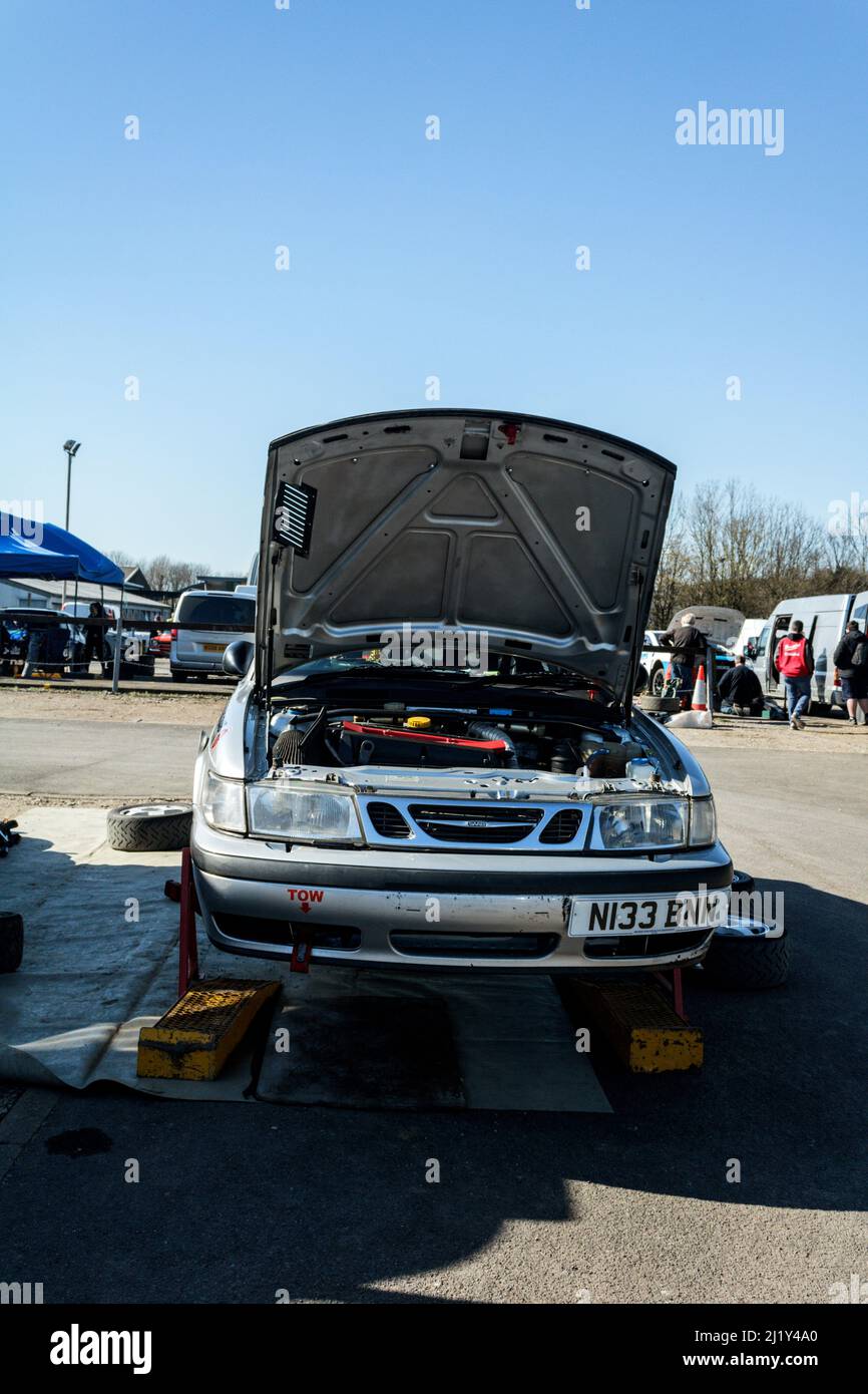 Saab 900 Turbo. North West Stages Rally 2022. Stock Photo